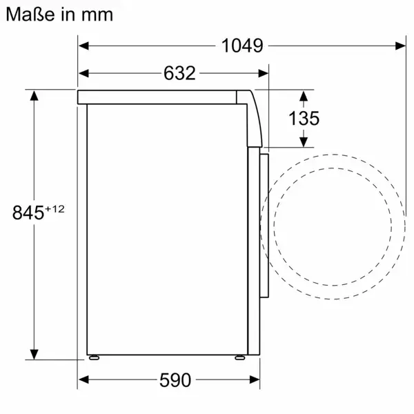 Bosch WGJ Maße